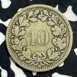 1850-BB Switzerland 10 Rappen Lot#C0459