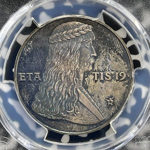 1987 Austria Maximilian Medal PCGS PR66 DCAM Lot#G1094 Silver! Museler-45/6