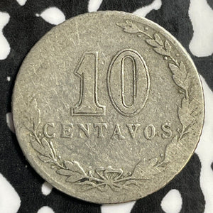 1911 Argentina 10 Centavos Lot#E5731 Low Grade