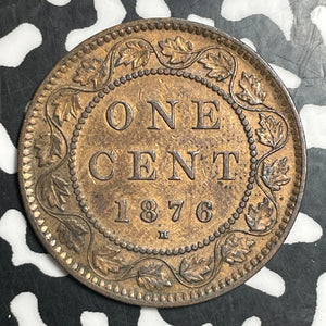 1876-H Canada Large Cent Lot#T2683 Nice Detail, Old Cleaning