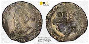 (1645-46) G.B. Charles I 1 Shilling PCGS AU53 Lot#G948 Silver! S-2800 Sun