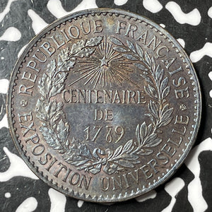 (1889) France Universal Exposition Medal Lot#JM6851 33mm