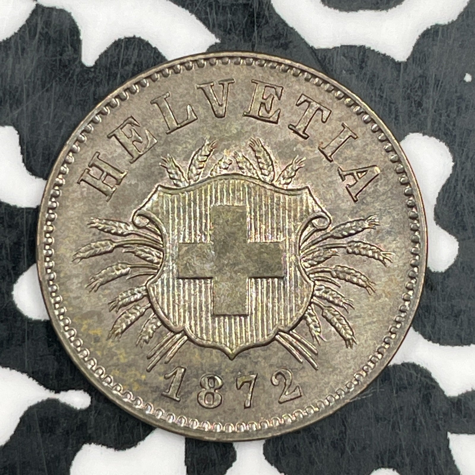 1872-B Switzerland 5 Rappen Lot#JM1531 High Grade! Beautiful!