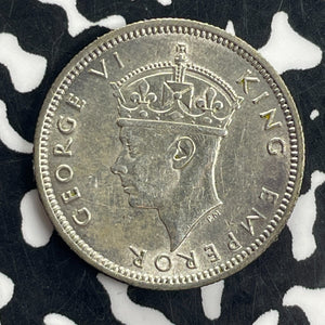 1941 Fiji 6 Pence Sixpence Lot#T8499 Silver! High Grade! Beautiful!