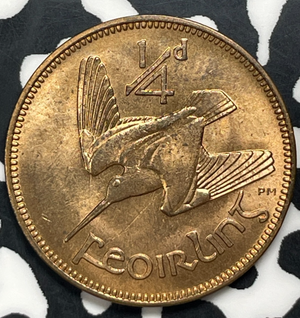 1959 Ireland Farthing Lot#T9935 High Grade! Beautiful!
