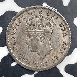 1941-C Newfoundland 5 Cents Lot#C1472 Silver! Nice!
