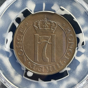 1922 Norway 5 Ore PCGS MS62BN Lot#G711 Nice UNC!