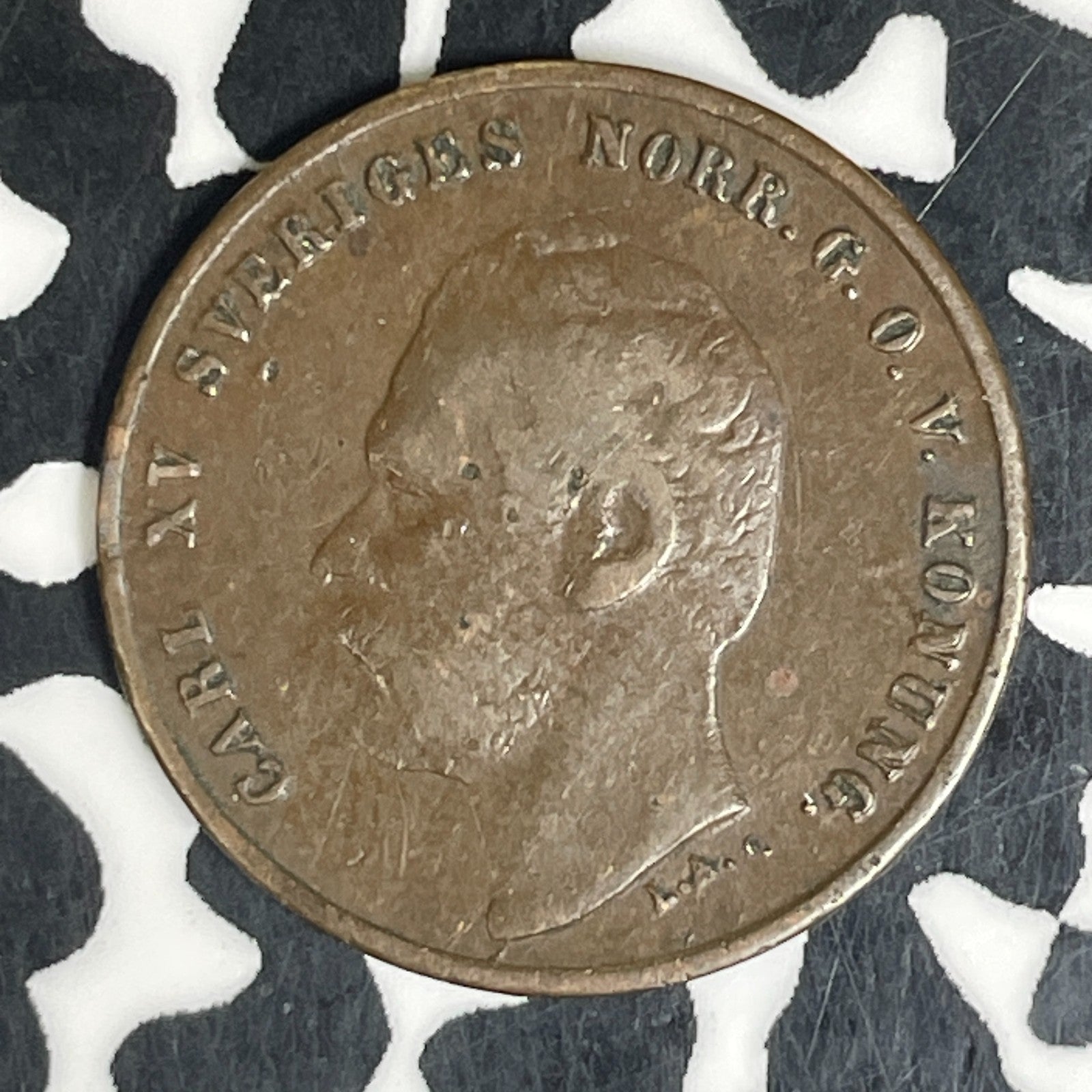 1872 Sweden 1 Ore Lot#C6176