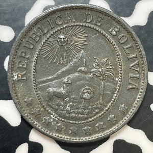 1942 Bolivia 20 Centavos Lot#E7304