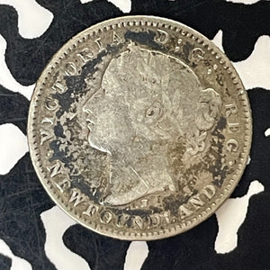 1872-H Newfoundland 10 Cents Lot#T5921 Silver!