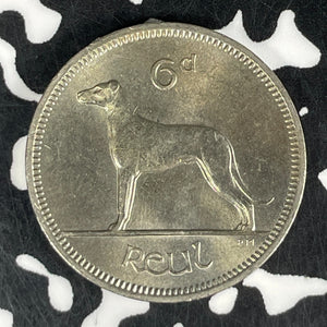 1966 Ireland 6 Pence (7 Available) High Grade! Beautiful! (1 Coin Only)