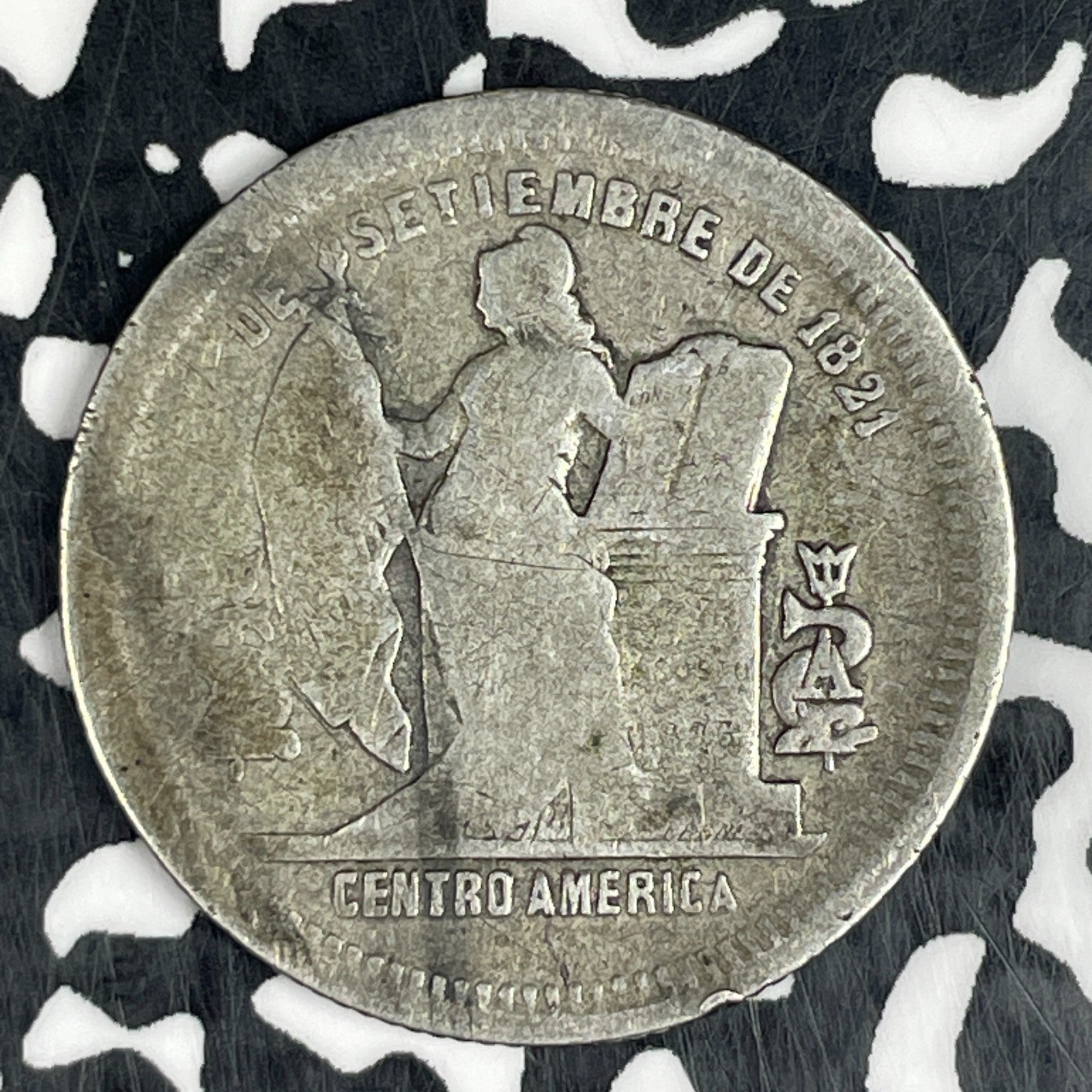 1913 Honduras 25 Centavos Lot#JM0628 Silver! Very Scarce!