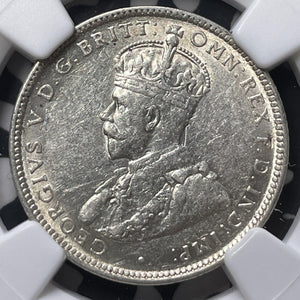 1922 Australia 1 Shilling NGC AU55 Lot#G8454 Silver!