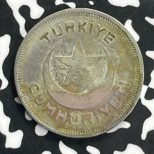 1933 Turkey 10 Kurus Lot#C0193 Silver!