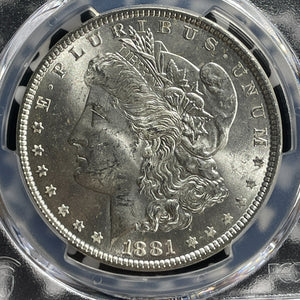 1881 U.S. $1 Morgan Dollar PCGS MS63 Lot#G557 Silver! Choice UNC!