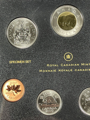 2009 Canada 7x Coin Specimen Set Lot#B2153 With Case & C.O.A.