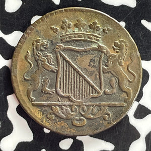 1754 Netherlands East Indies Utrecht 1 Duit Lot#T7461
