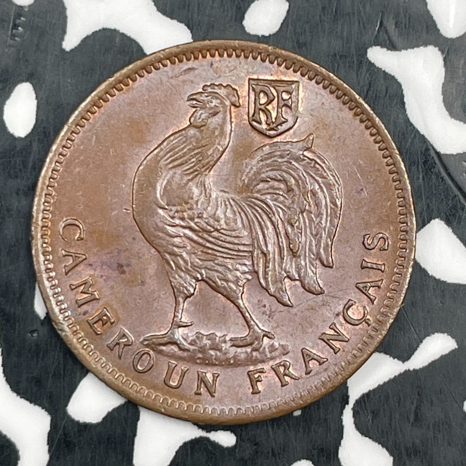 1943-SA Cameroon 50 Centimes Lot#N1425 High Grade! Beautiful! KM#4