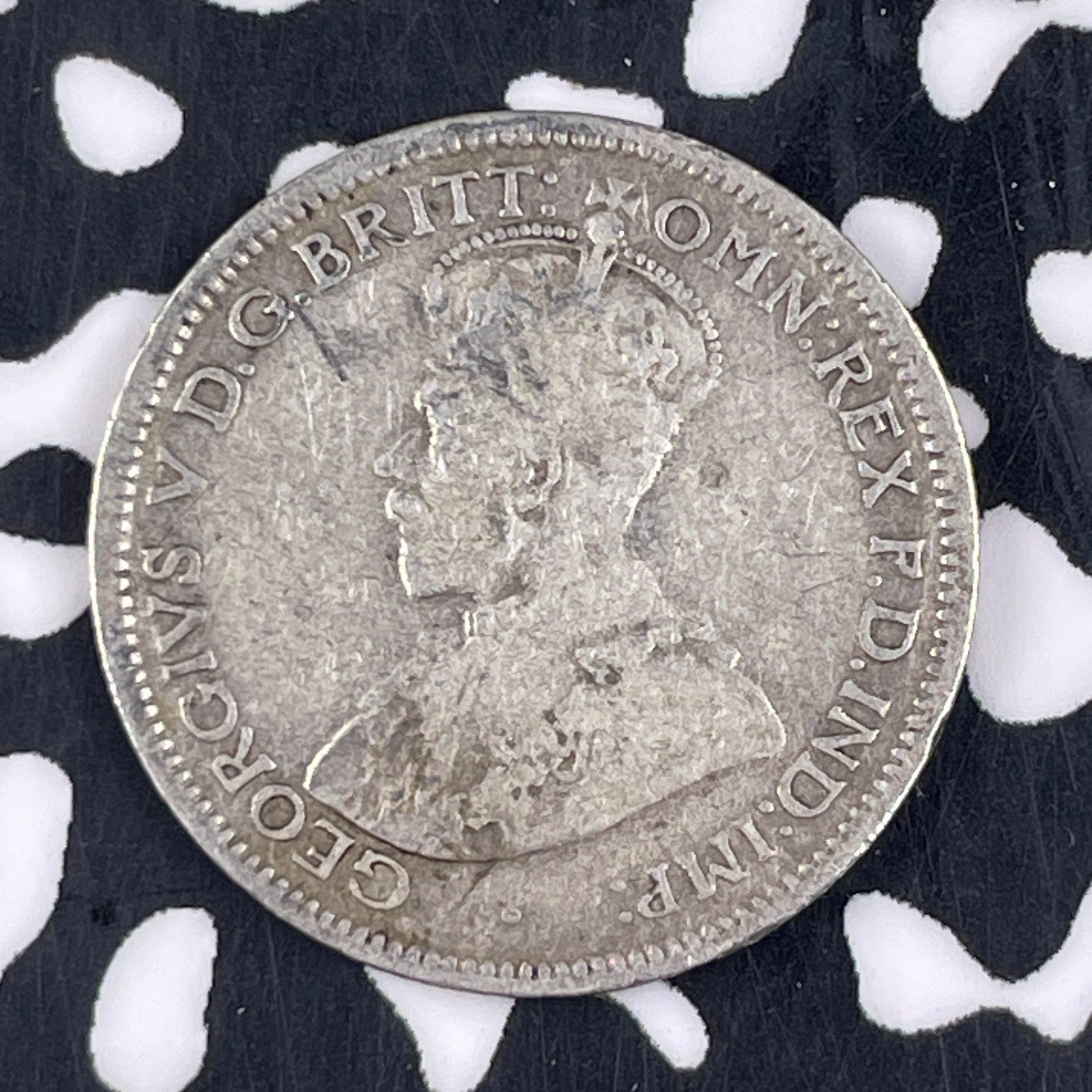 1928 Australia 6 Pence Sixpence Lot#F4616 Silver!