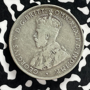 1933 Australia 1 Florin Lot#T7196 Silver! Key Date!