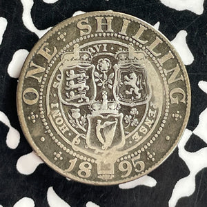 1895 Great Britain 1 Shilling Lot#T7325 Silver!