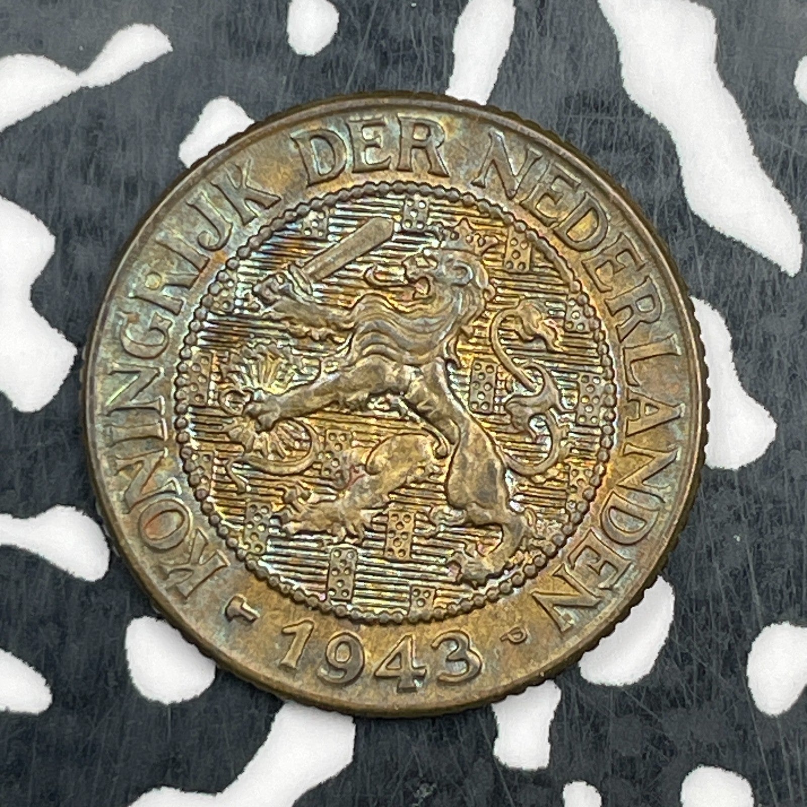 1943-P Suriname 1 Cent Lot#N1517 Nice! KM#10
