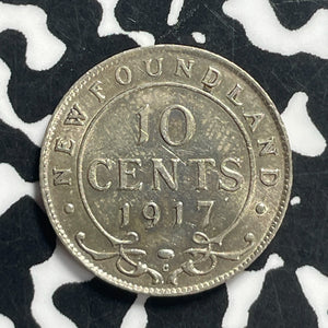 1917-C Newfoundland 10 Cents Lot#JM9624 Silver! Nice! Better Date