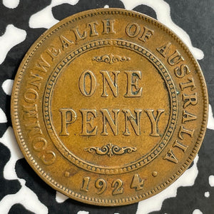 1924 Australia 1 Penny Lot#E7429