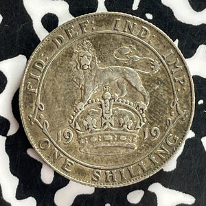 1919 Great Britain 1 Shilling Lot#T7330 Silver!