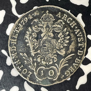 1794-B Austria 10 Kreuzer Lot#T5867 Silver! Scarce!