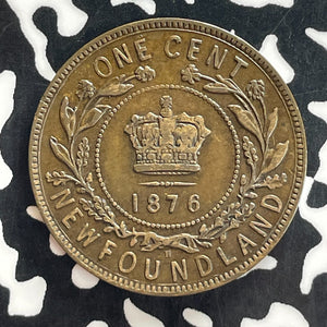 1876-H Newfoundland Large Cent Lot#T7697 Nice!