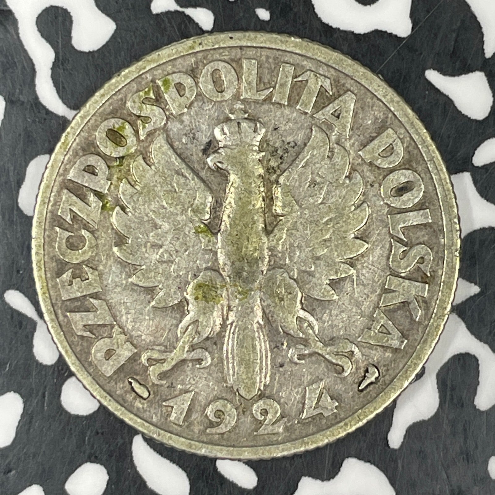 1924 Poland 2 Zlote Lot#JM0495 Silver!