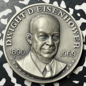 1969 U.S. Dwight D. Eisenhower Medal Lot#E7120 Large Silver Coin! 40mm