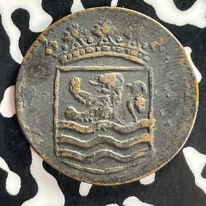 1745 Netherlands East Indies Zeeland 1 Duit Lot#T7443