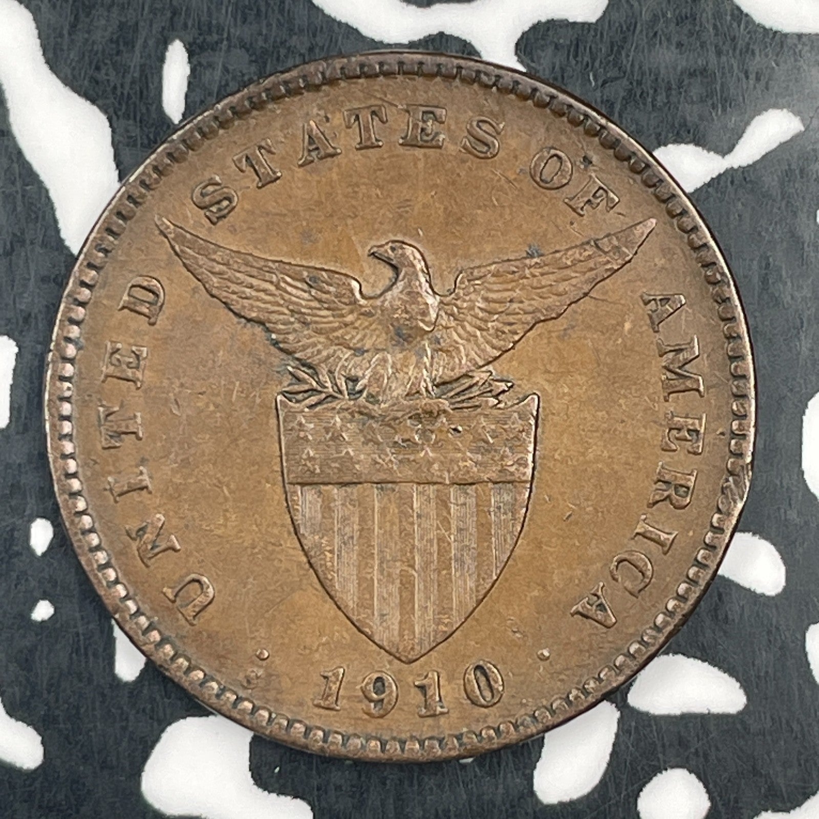 1910-S U.S. Philippines 1 Centavo Lot#F8277 Nice!