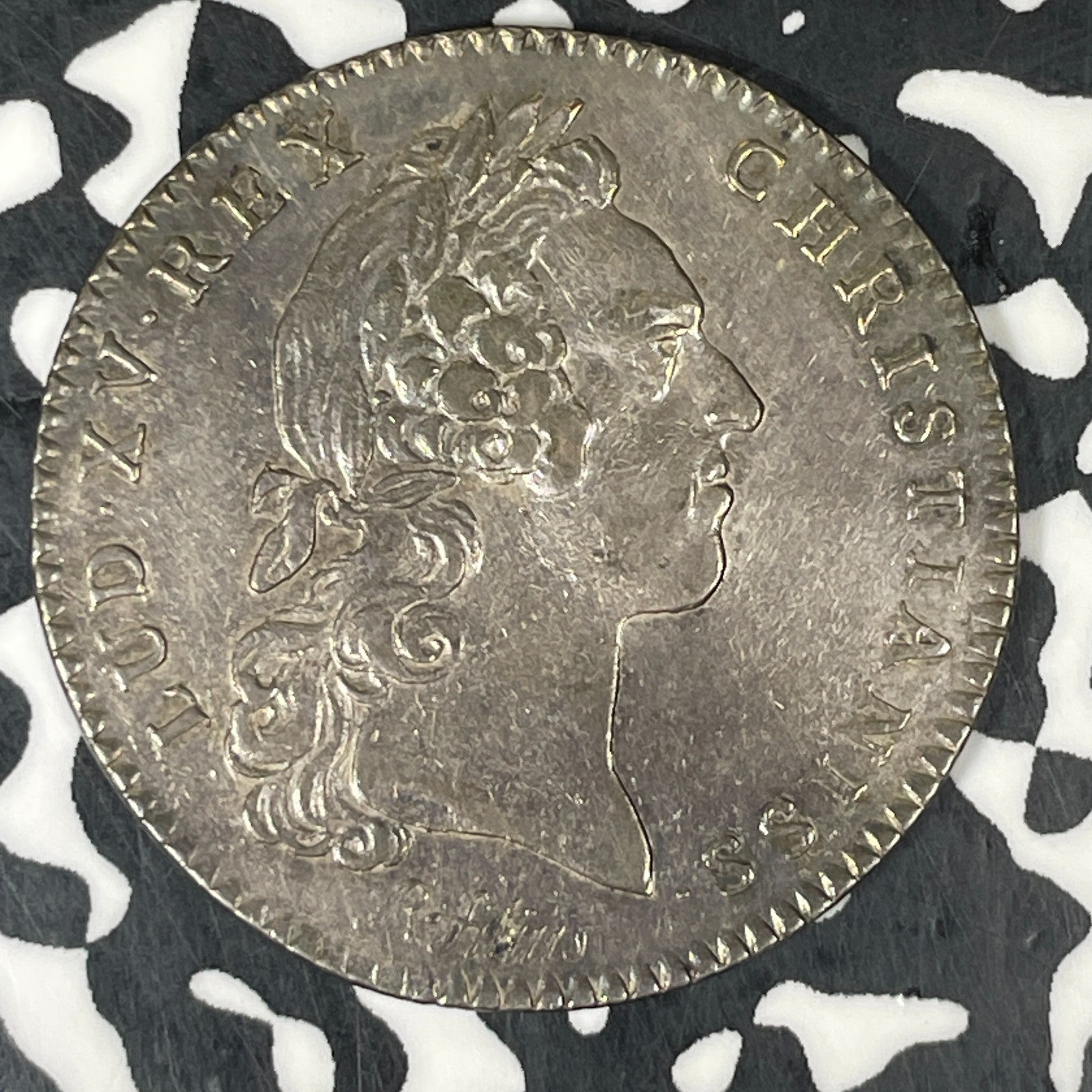 1758 France Louis XV Architecture Jeton Lot#JM0547 Silver! 30mm