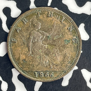 1866 Great Britain Farthing Lot#T8587
