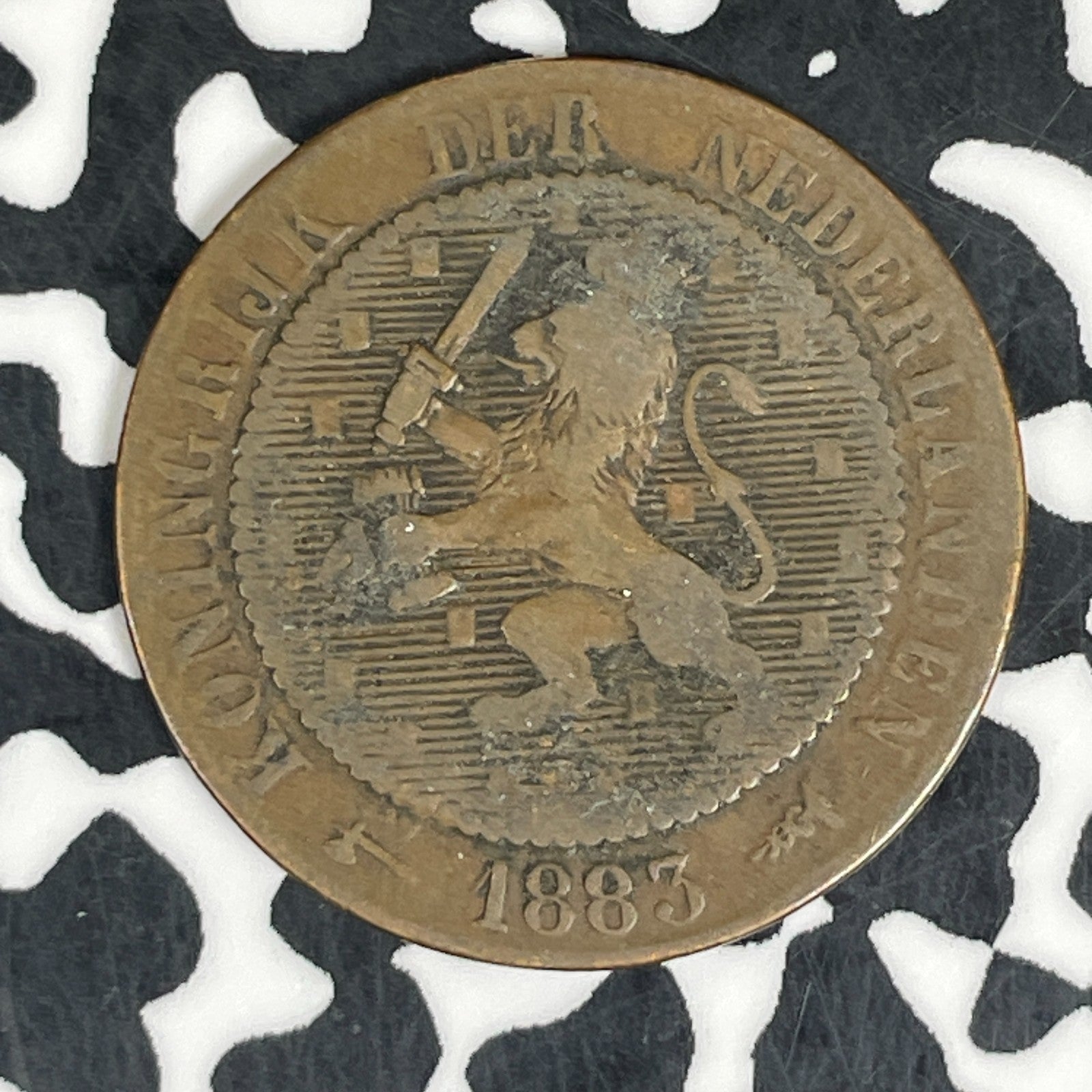 1883 Netherlands 2-1/2 Cent Lot#C5994