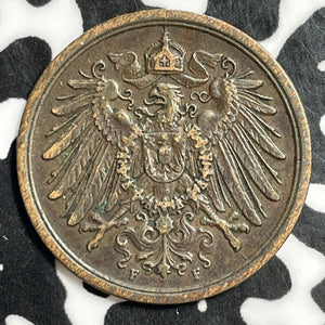 1906-F Germany 2 Pfennig Lot#E5897