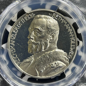 1916 Germany Theobald Von Bethmann-Hollweg Medal PCGS SP62 Lot#G1014 Silver!