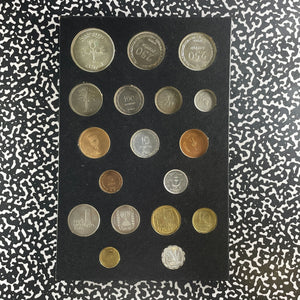 Israel 18x Coin Mint Set Lot#B2389 Including Silver! With Case