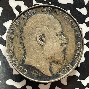 1906 Great Britain 1/2 Crown Half Crown Lot#T5328 Silver!