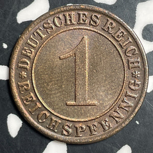 1930-A Germany 1 Pfennig Lot#E9041 High Grade! Beautiful!