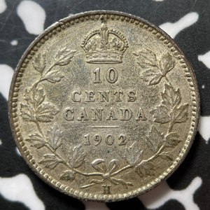 1902-H Canada 10 Cents Lot#JM7949 Silver! Nice!