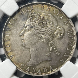 1872-H Canada 50 Cents NGC AU55 Lot#G8853 Silver!