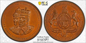 1902 Great Britain Edward VII Coronation Medal PCGS SP64 Lot#GV8266 BHM#3796