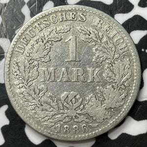 1886-F Germany 1 Mark Lot#D7598 Silver!