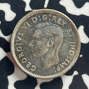 1947 Canada 10 Cents Lot#T7856 Silver! High Grade! Beautiful!