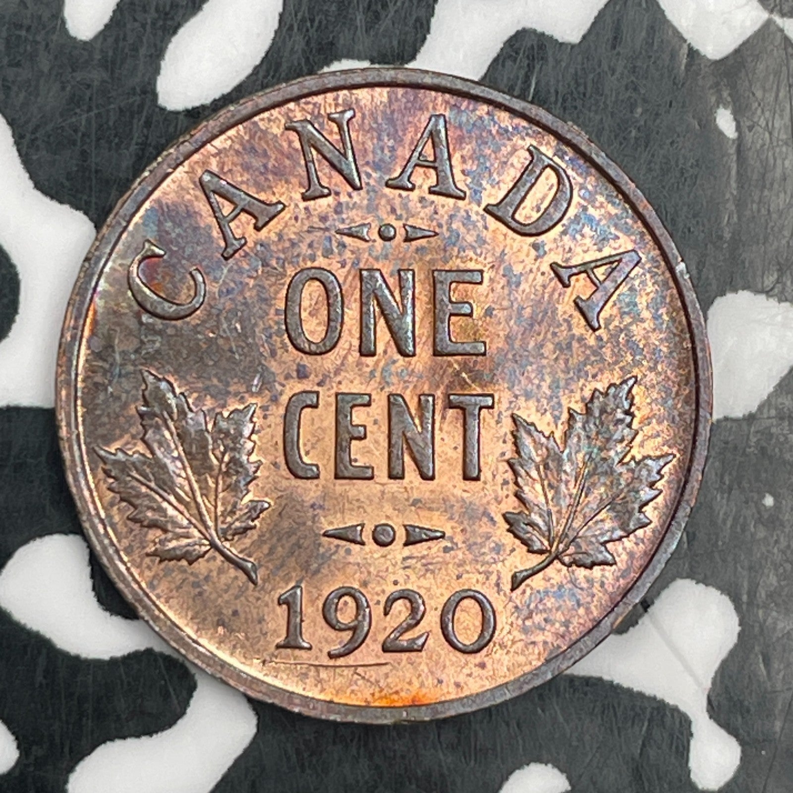 1920 Canada Small Cent Lot#F9236 Beautiful Detail, Obverse Scratch