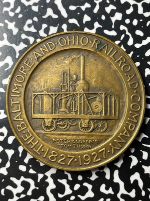 1927 U.S. Baltimore & Ohio Railroad Co. Medal By Medallic Art Co. Lot#OV1378